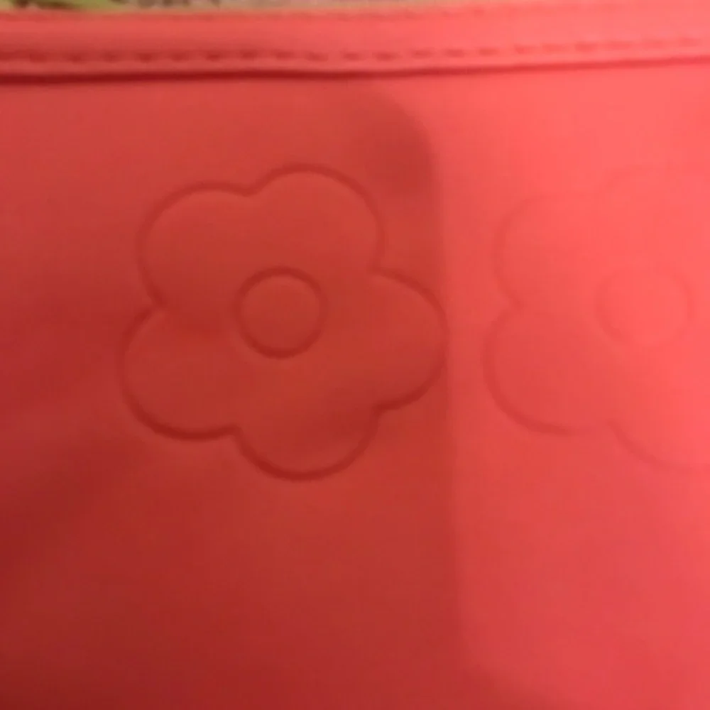 pink flower clinique soft padded glasses case